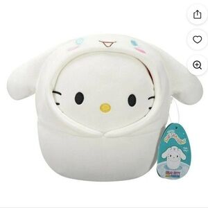 Squishmallows Hello Kitty White and Yellow Plush Toy